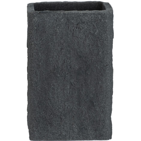 Zahnputzbecher VILLATA, schwarz, WENKO