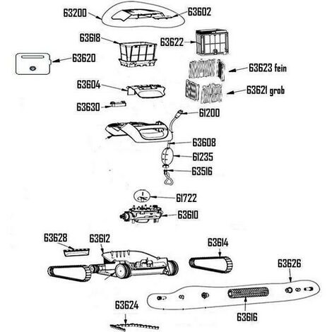 MAYTRONICS DOLPHIN Zahnriemen / Laufband für Dolphin E10 E20 E25 E40i Poolreiniger