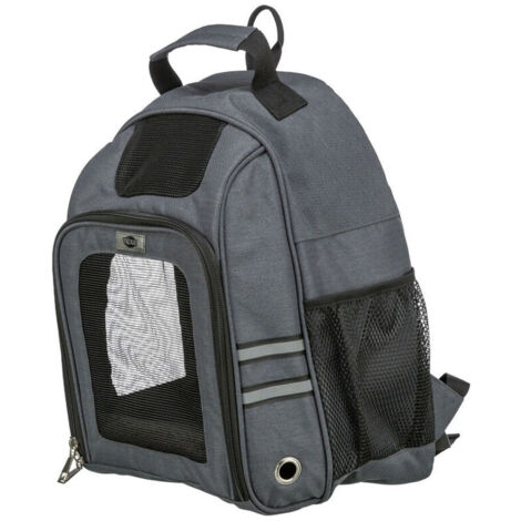 Zaino per Animali Domestici Trixie Grigio 34 × 44 × 26 cm