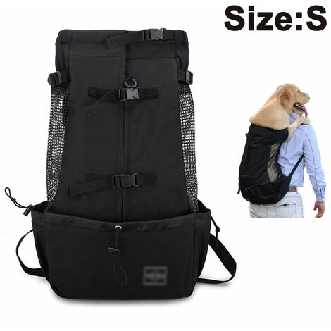 Zaino porta cani per animali di piccola e media taglia. Zaino per cani frontale, regolabile, completamente ventilato