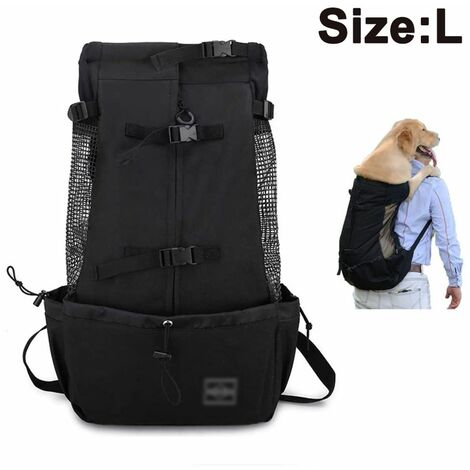 Zaino porta cani per animali di piccola e media taglia. Zaino per cani frontale, regolabile, completamente ventilato