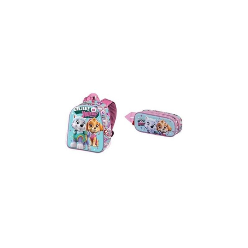 Image of Zencocco - Zaino scuola Paw Patrol Believe Zaino Basic + Astuccio doppio 3D