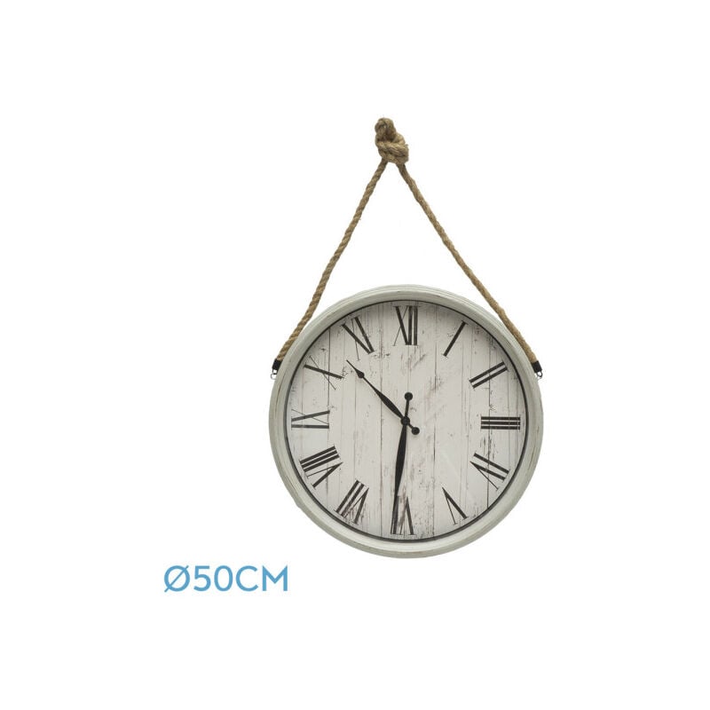 Fabrilamp - Horloge murale de zaman white 50d w/sword hands