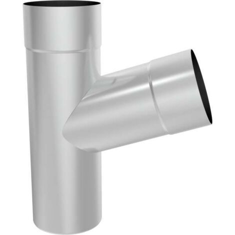 Zambelli Fallrohrabzweig Y-Stück Titanzink 80mm auf 80mm 137080-80-72