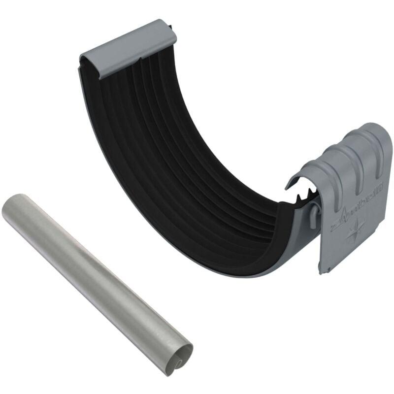 Zambelli - Raccord de gouttière galvanisé, y compris raccord à bourrelet Raccord de gouttière pour gouttière demi-ronde, montage sans soudure, 125mm