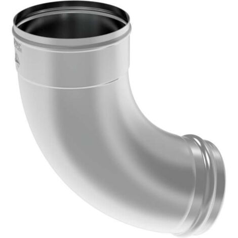 Zambelli Titanzink Meister-Wulstbogen 72 Grad 100 mm mit geprägter Sicke für Rohrausfluss, 133110-E-