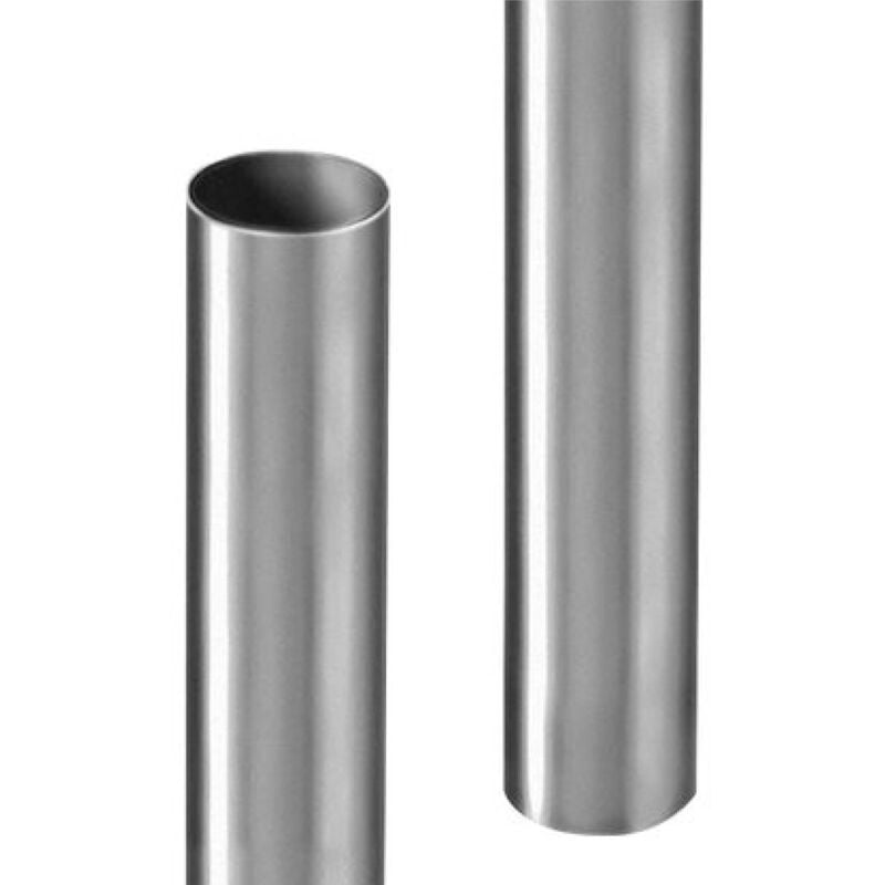 ZAMBELLI Tuyau de descente agrafé galvanisé, tuyau de descente avec protection élevée contre la corrosion, montage simple, sans soudure, argent,