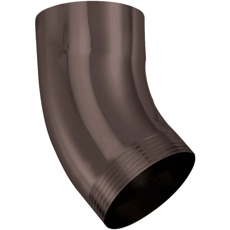 Zambelli - Tuyau de descente coudé à 40 degrés, galvanisé, plié en une pièce Tuyau coudé à haute protection contre la corrosion, montage simple sans