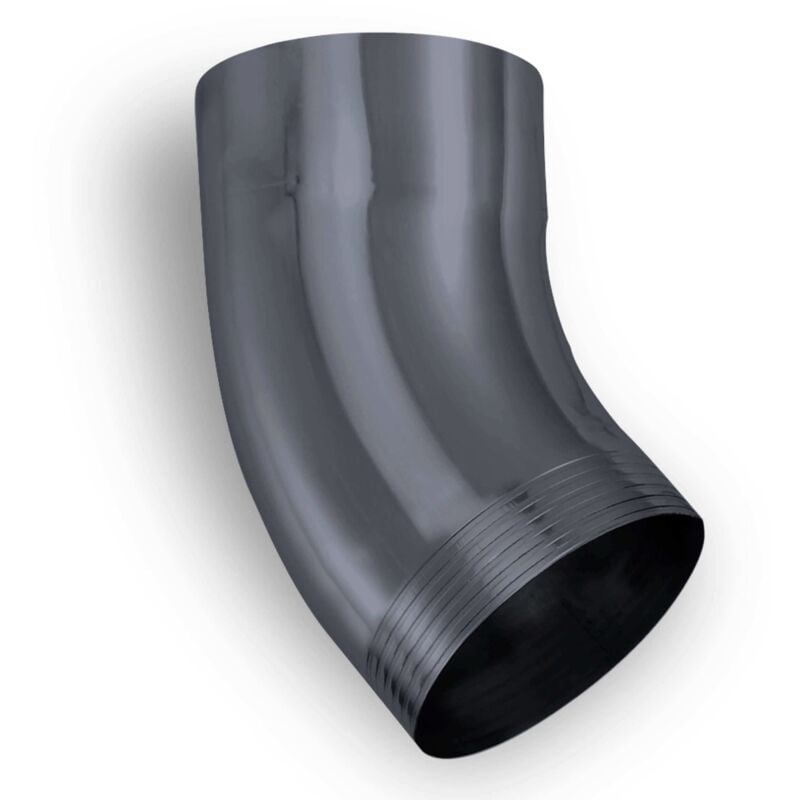 Zambelli - Tuyau de descente coudé à 40 degrés, galvanisé, plié en une pièce Tuyau coudé à haute protection contre la corrosion, montage simple sans