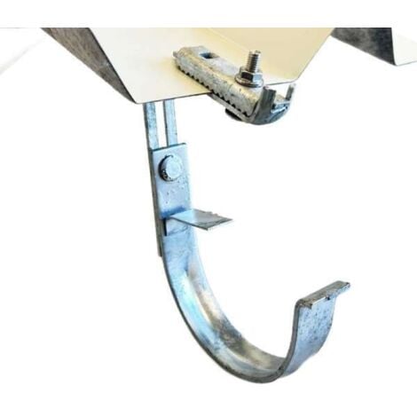 Zambelli verzinkter Rinnenhaken 250 (8-teilige Rinne) für Trapezblech, Blechdach 129060