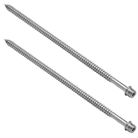 ZAMBELLI Schraubstift für Fallrohrschelle verzinkt DN80 / 80mm /M10 Silber stabile Befestigung, verzinkter Stahl, hoher Korrosionsschutz, einfache Montage