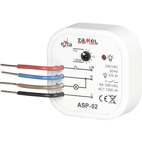 Zamel ASP-02 Treppenlichtzeitschalter Einbau 230 V