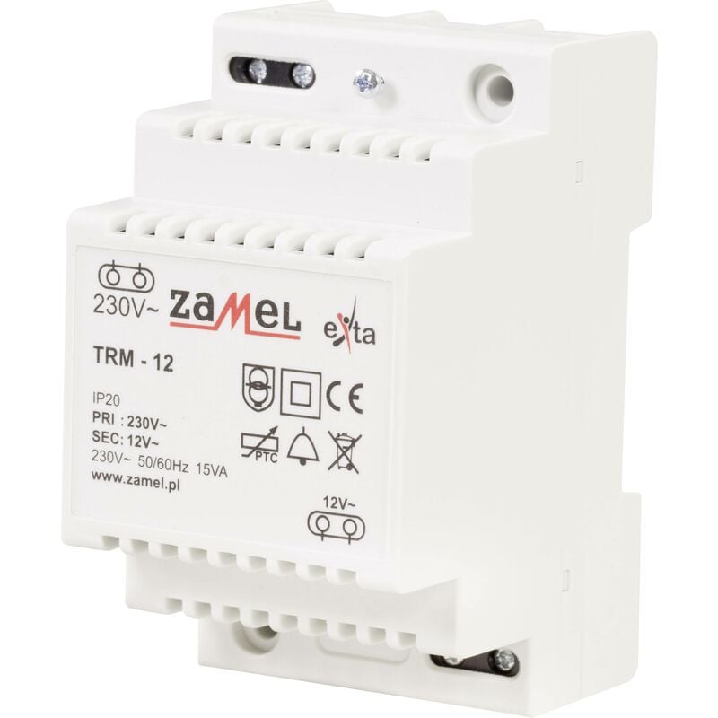 Zamel - Transformateur de sonnette TRM-12 12 v/ac 1.25 a W850161