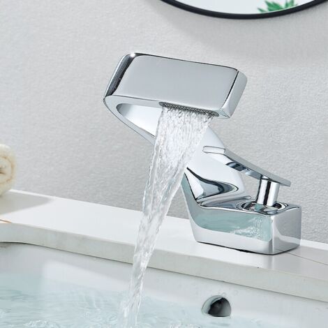 Zamery – Mitigeur de lavabo en laiton – Vanne céramique – Hauteur 150 mm – Finition chrome – Pour installation rapide et durable