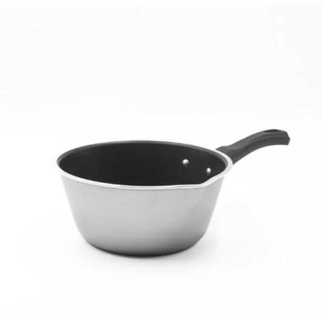 Zanetti, Casseruola Antiaderente Conica, Casseruola con Beccuccio in Alluminio Alimentare, Diametro 12 cm, Made in Italy