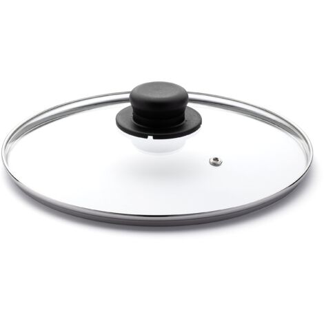 Zanetti - Coperchio in Vetro con Pomello per pentole e padelle, Diametro 26 cm