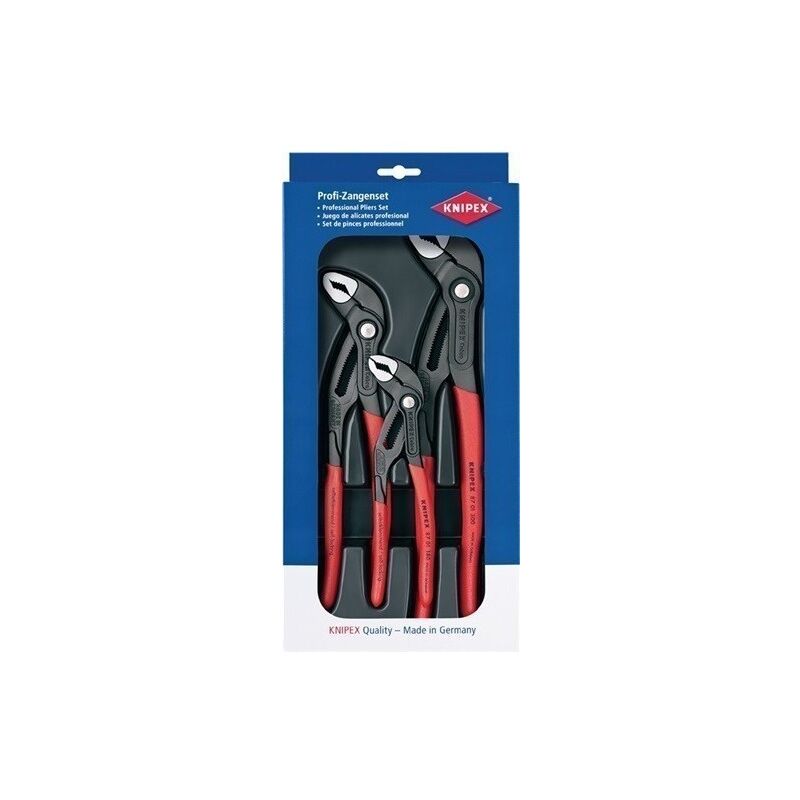 

Knipex - Juego De Alicates Paquete Cobra Contenido 3 Uds. Gris Atrame