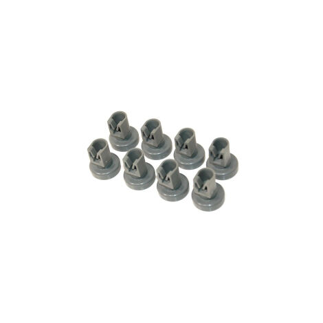 Zanussi Roue Panier supérieur pour lave-vaisselle Electrolux, Lot de 8