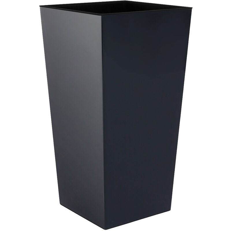 Urbi grand pot de 91,5 litres, plastique, 40 x 40 x 75 cm anthracite - Anthracite - Prosperplast
