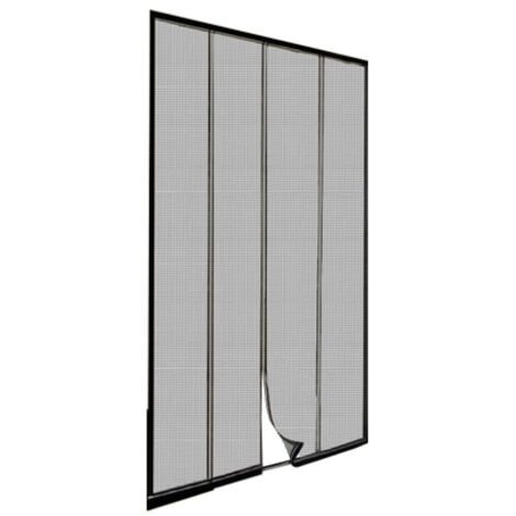 ZANZARIERA A LAMELLE NERA - 220X100 CM