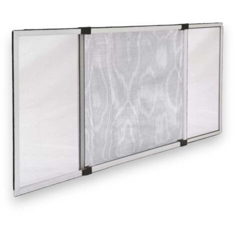 Zanzariera a pannello estensibile argento per esterno e interno - 40x50 cm