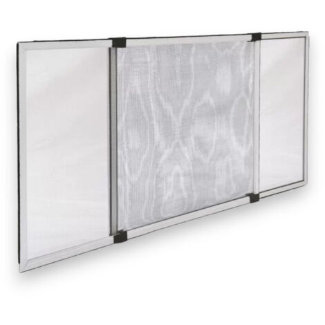 Zanzariera a pannello estensibile argento per esterno e interno - 70x100 cm