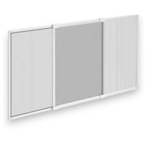 Zanzariera a pannello estensibile bianco per esterno e interno - 50x70 cm