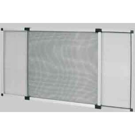 ZANZARIERA A PANNELLO ESTENSIBILE 'IDEAL STAR' cm 70x100 - col. Argento. Prezzo per Pezzo.