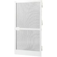 Zanzariera a battente Alluminio - L 215 x H 100 cm - Bianco