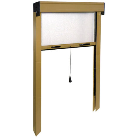 Zanzariera a Rullo Avvolgibile Verticale per Porta Alluminio Riducibile IRS - Colore: Bronzo