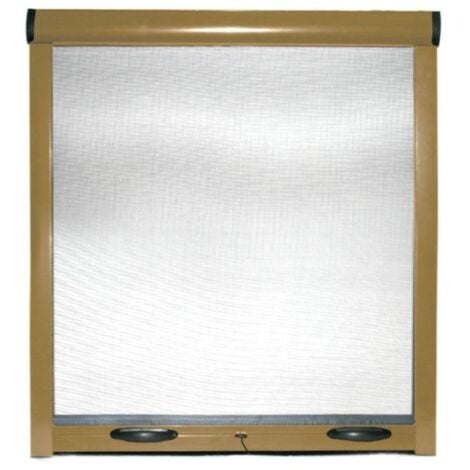 Zanzariera a rullo bronzo per finestra con frizione in kit riducibile  80x170 cm