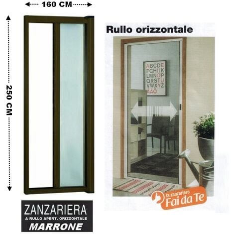 Zanzariera a rullo per porta finestra Orizzontale 160x250