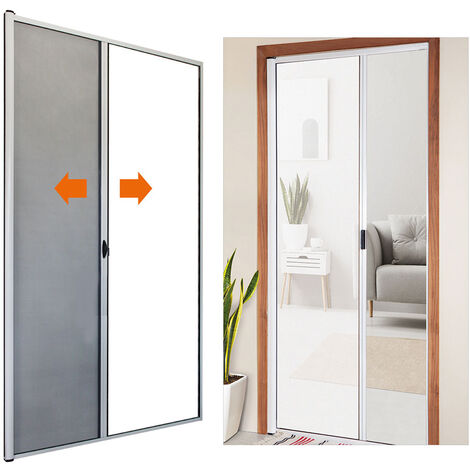 Zanzariera Plissettata Per Porta Finestra 120x240 Cm – Scegli Colore: Marrone, Bianco, Bronzo O Antracite
