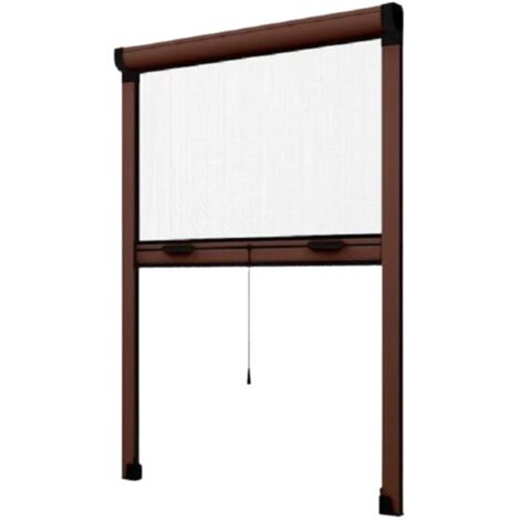 Zanzariera a rullo verticale avvolgibile per finestre porte e balconi - MISURA: 80x170 - COLORE: MARRONE