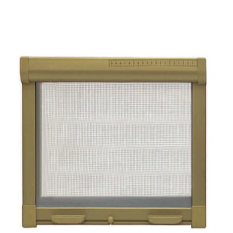 Zanzariera a rullo verticale con frizione colore bronzo - cm. 80x160h.
