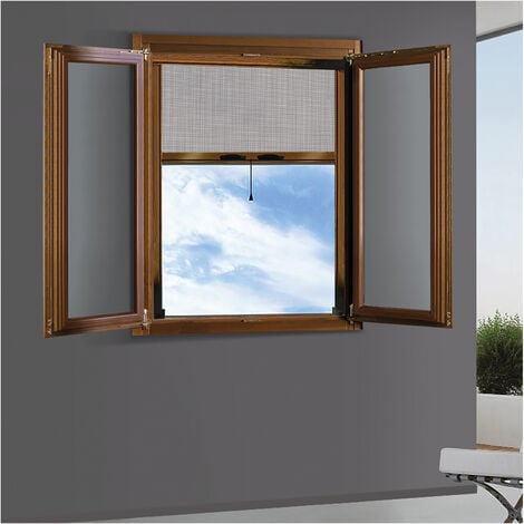 ZANZARIERA A RULLO VERTICALE PER FINESTRA cm 80 x 170 - marrone ral 8017 KASART