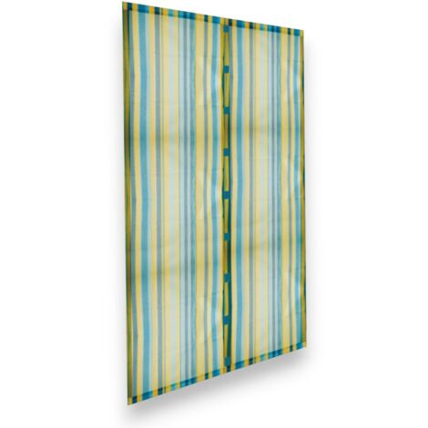 Zanzariera a tenda magnetica 140x250 cm per esterno e interno -  Blu