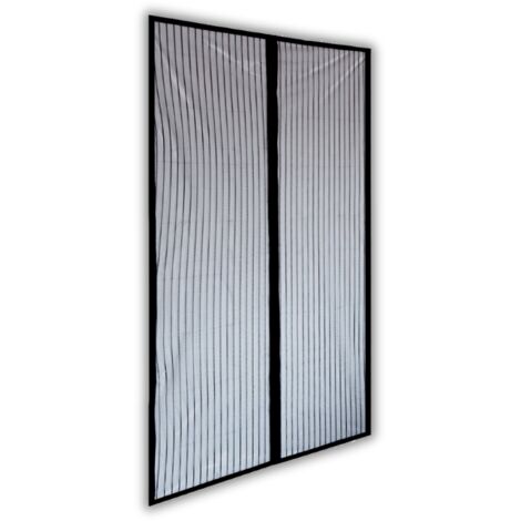 Zanzariera a tenda magnetica 140x250 cm per esterno e interno - Nera