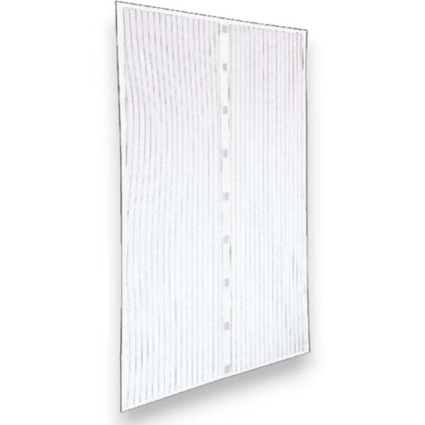 Zanzariera a tenda magnetica bianca per esterno e interno - 150x180 cm