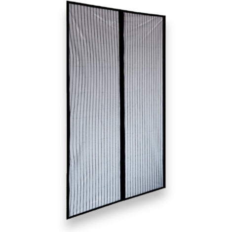 Zanzariera a tenda magnetica nera per esterno e interno - 120x250 cm