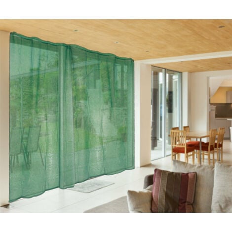 Zanzariera a Tenda per Porta Veranda Finestra Anti Mosche - Colore: Verde
