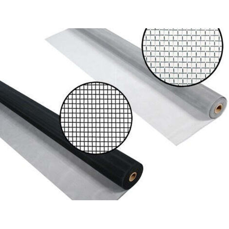 Zanzariera AluBrill Phifer RT30 fibra grigia H 60 cm rotolo 30,5 m