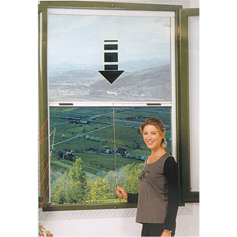 Zanzariera avvolgibile verticale 100x160 marrone