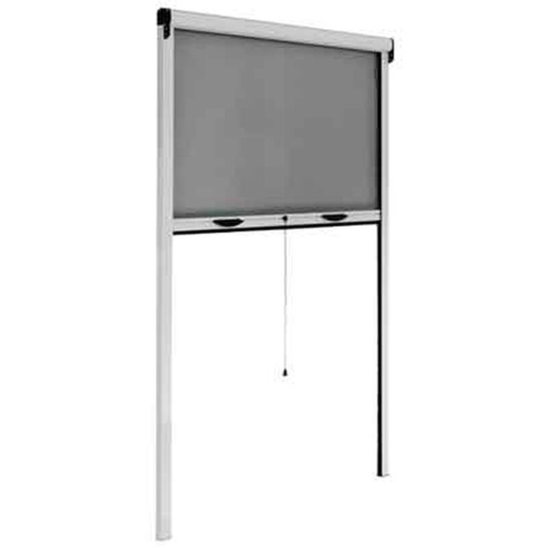 ZANZARIERA AVVOLGIBILE VERTICALE PROFESSIONALE 120x160 cm - Colore Avorio