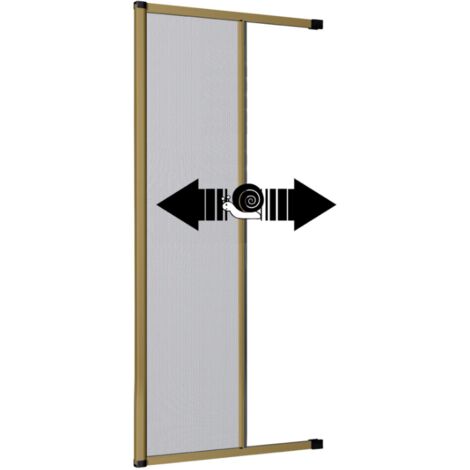 ZANZARIERA A RULLO IN KIT 120X160H VERTICALE X FINESTRE BRONZO riducibile :  : Fai da te