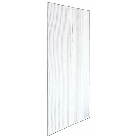 ZANZARIERA C/VELCRO X PORTE 140X240 BIANCA A STRISCE MAGN. RIDUCIBILE
