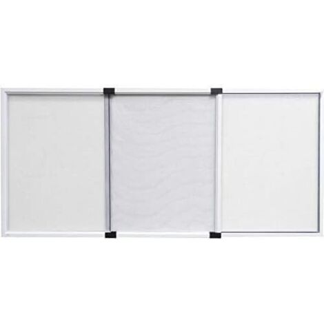 Zanzariera Estensibile Bianca per Finestre Porte H70x100/190cm Con Feltro