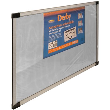 Zanzariera Estensibile Reversibile Finestra Balcone Alluminio Tapparelle H70/100