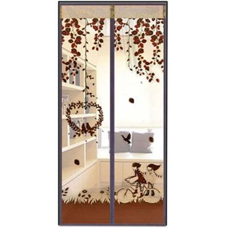 Zanzariera estiva zanzariera zanzariera magnetica tenda a mosca (90 x 210 cm)