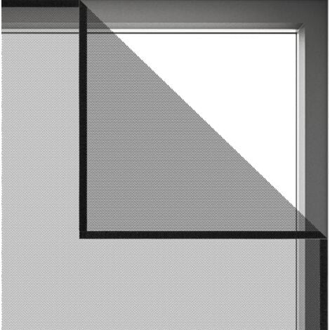 Zanzariera fai da te con nastro adesivo, tenda anti-insetti e anti-zanzare, 130X150cm, nero